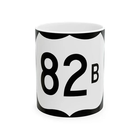 US 82B (Arkansas) (Road Sign) White Coffee Mug 11oz - Go Mug Yourself