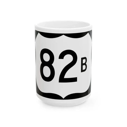 US 82B (Arkansas) (Road Sign) White Coffee Mug 15oz - Go Mug Yourself