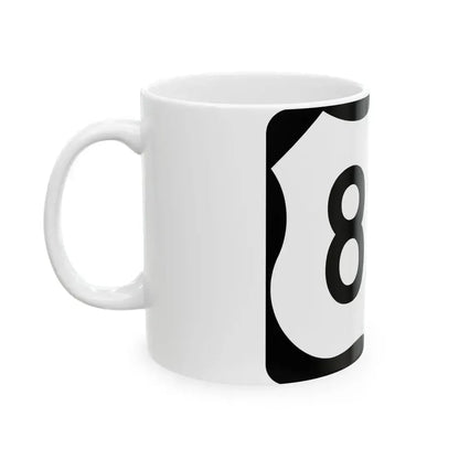 US 82B (Arkansas) (Road Sign) White Coffee Mug - Go Mug Yourself