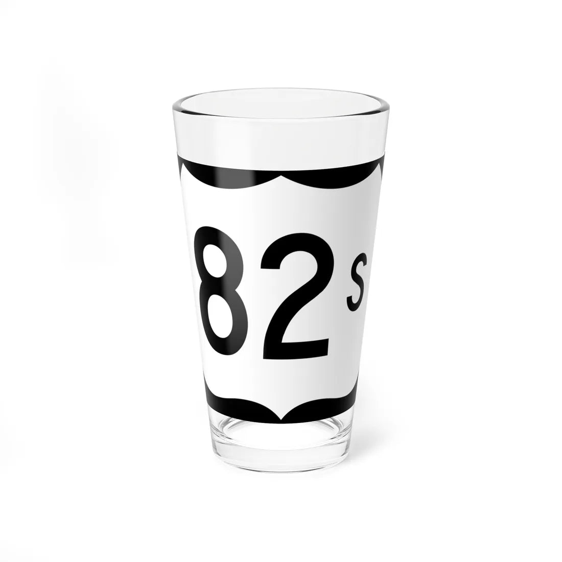 US 82S (Arkansas) (Road Sign) Pint Glass 16oz - Go Mug Yourself
