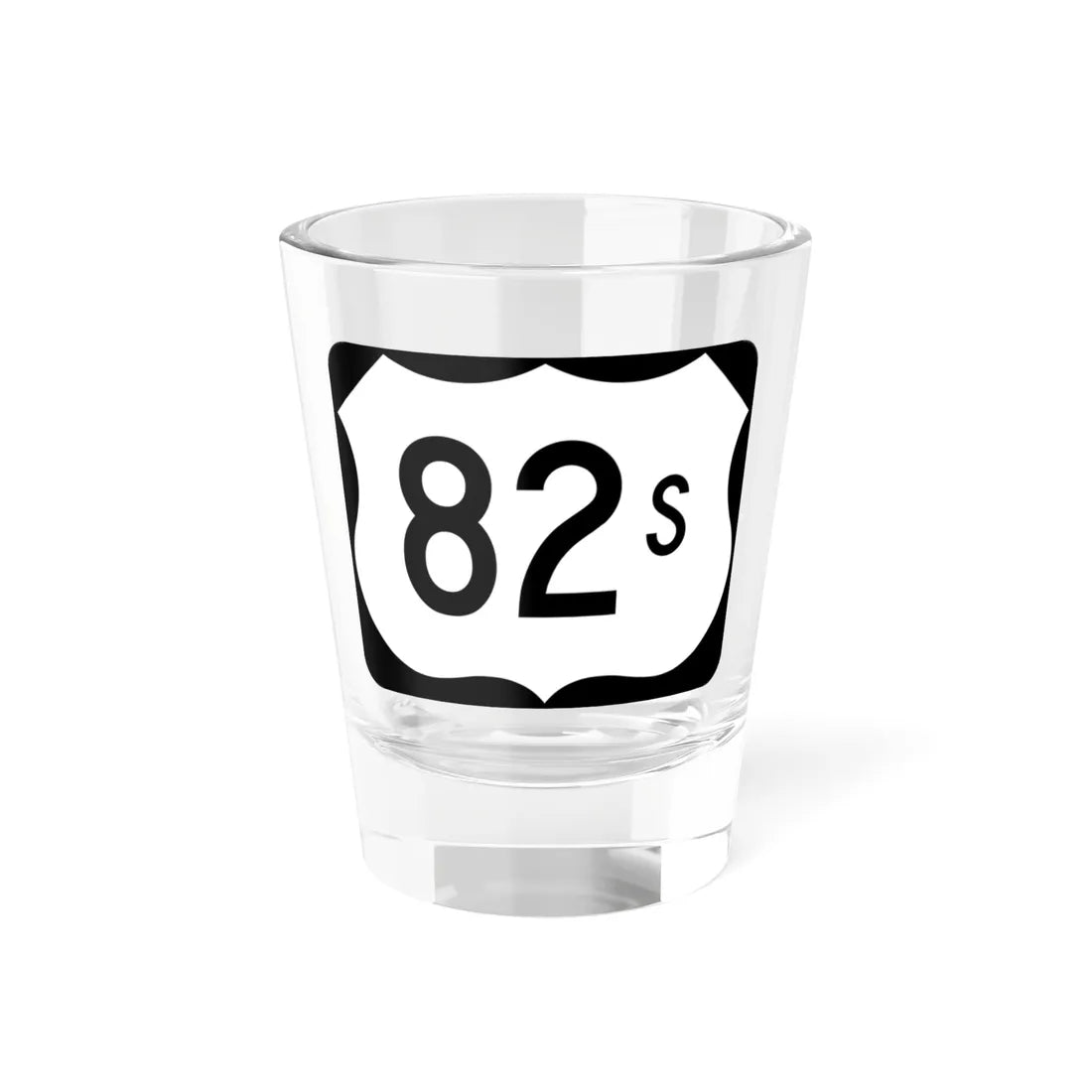 US 82S (Arkansas) (Road Sign) Shot Glass 1.5oz - Go Mug Yourself