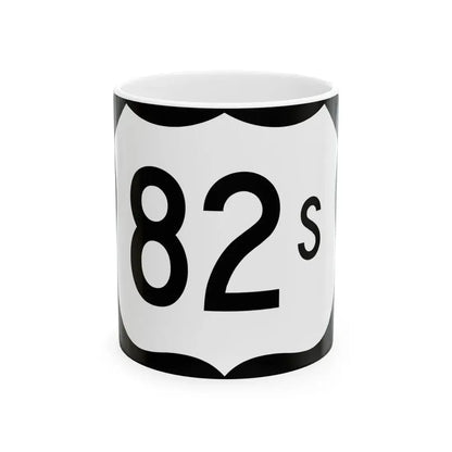 US 82S (Arkansas) (Road Sign) White Coffee Mug 11oz - Go Mug Yourself