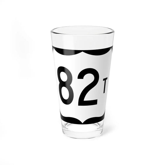 US 82T (Arkansas) (Road Sign) Pint Glass 16oz 16oz - Go Mug Yourself