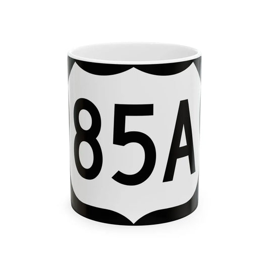 US 85A (South Dakota) (Road Sign) White Coffee Mug 11oz - Go Mug Yourself