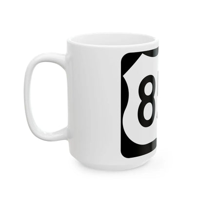US 85A (South Dakota) (Road Sign) White Coffee Mug - Go Mug Yourself