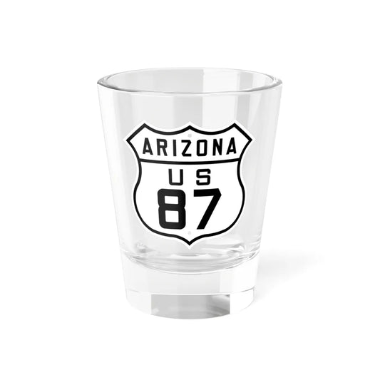US 87 Arizona 1926 (Arizona) (Road Sign) Shot Glass 1.5oz 1.5oz - Go Mug Yourself