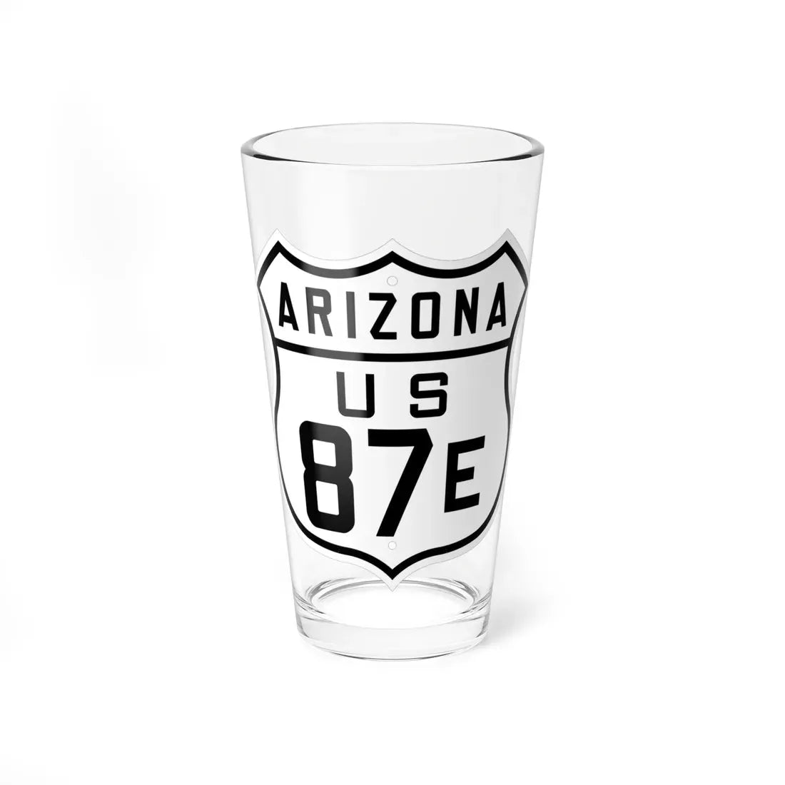 US 87E Arizona 1926 (Arizona) (Road Sign) Pint Glass 16oz 16oz - Go Mug Yourself