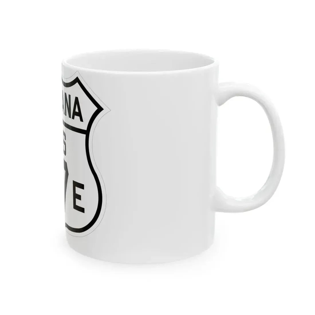 US 87E Montana 1926 (Montana) (Road Sign) White Coffee Mug - Go Mug Yourself