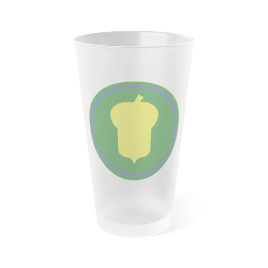 US 87th Infantry Division (U.S. Army) Frosted Pint Glass 16oz-Go Mug Yourself