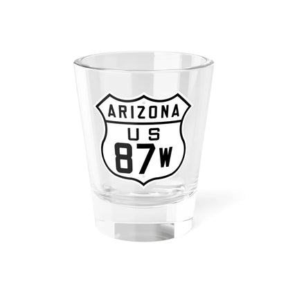 US 87W Arizona 1926 (Arizona) (Road Sign) Shot Glass 1.5oz 1.5oz - Go Mug Yourself