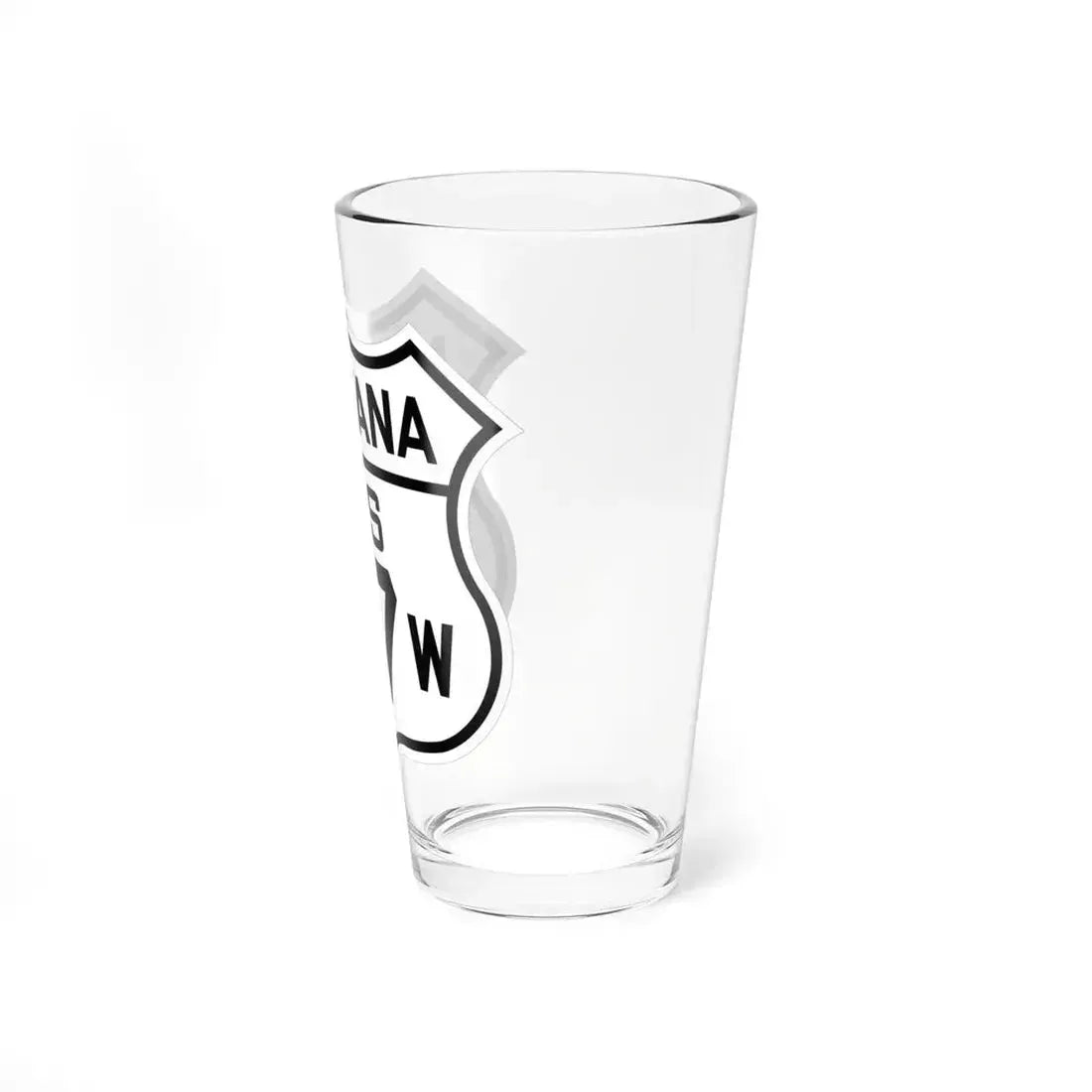 US 87W Montana 1926 (Montana) (Road Sign) Pint Glass 16oz - Go Mug Yourself
