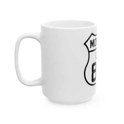 US 87W Montana 1926 (Montana) (Road Sign) White Coffee Mug - Go Mug Yourself