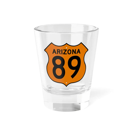 US 89 Arizona 1956 North (Arizona) (Road Sign) Shot Glass 1.5oz 1.5oz - Go Mug Yourself