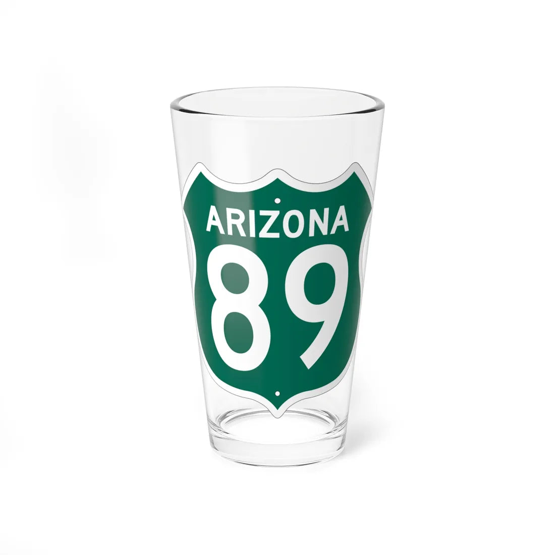 US 89 Arizona 1956 South (Arizona) (Road Sign) Pint Glass 16oz 16oz - Go Mug Yourself