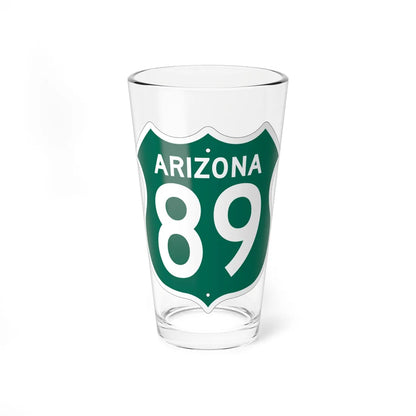 US 89 Arizona 1956 South (Arizona) (Road Sign) Pint Glass 16oz 16oz - Go Mug Yourself
