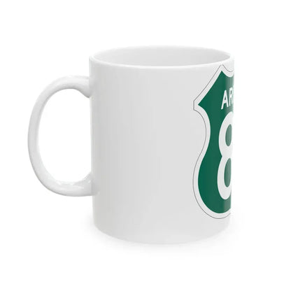 US 89 Arizona 1956 South (Arizona) (Road Sign) White Coffee Mug - Go Mug Yourself