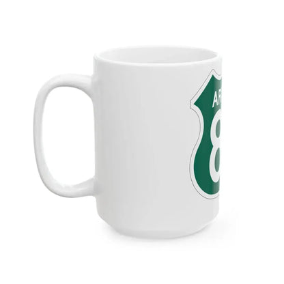 US 89 Arizona 1956 South (Arizona) (Road Sign) White Coffee Mug - Go Mug Yourself