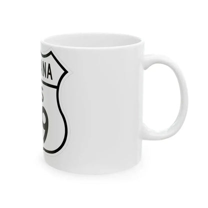 US 89 Montana 1948 (Montana) (Road Sign) White Coffee Mug - Go Mug Yourself