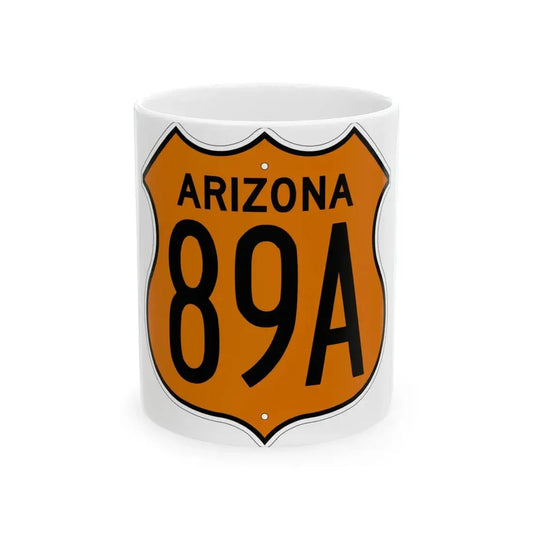 US 89A Arizona 1956 North (Arizona) (Road Sign) White Coffee Mug 11oz - Go Mug Yourself