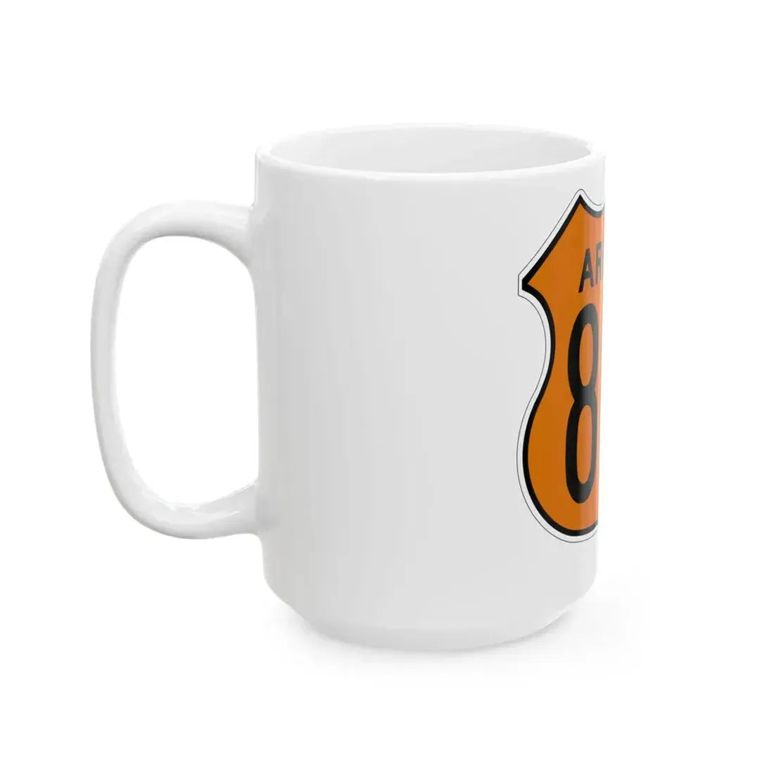US 89A Arizona 1956 North (Arizona) (Road Sign) White Coffee Mug - Go Mug Yourself