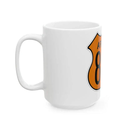 US 89A Arizona 1956 North (Arizona) (Road Sign) White Coffee Mug - Go Mug Yourself