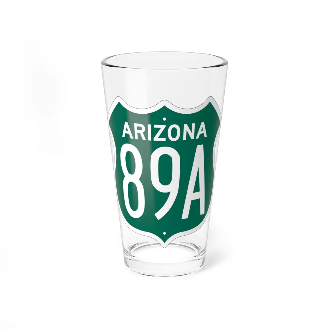 US 89A Arizona 1956 South (Arizona) (Road Sign) Pint Glass 16oz 16oz - Go Mug Yourself