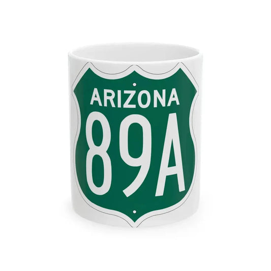 US 89A Arizona 1956 South (Arizona) (Road Sign) White Coffee Mug 11oz - Go Mug Yourself