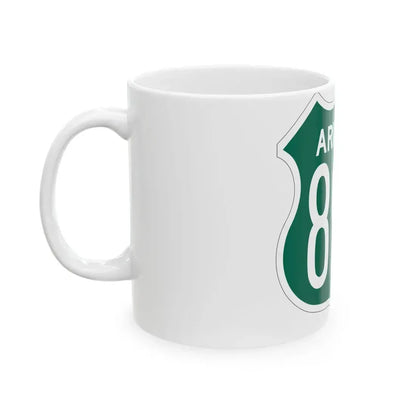 US 89A Arizona 1956 South (Arizona) (Road Sign) White Coffee Mug - Go Mug Yourself