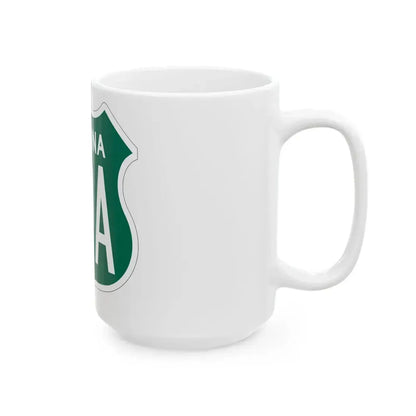 US 89A Arizona 1956 South (Arizona) (Road Sign) White Coffee Mug - Go Mug Yourself