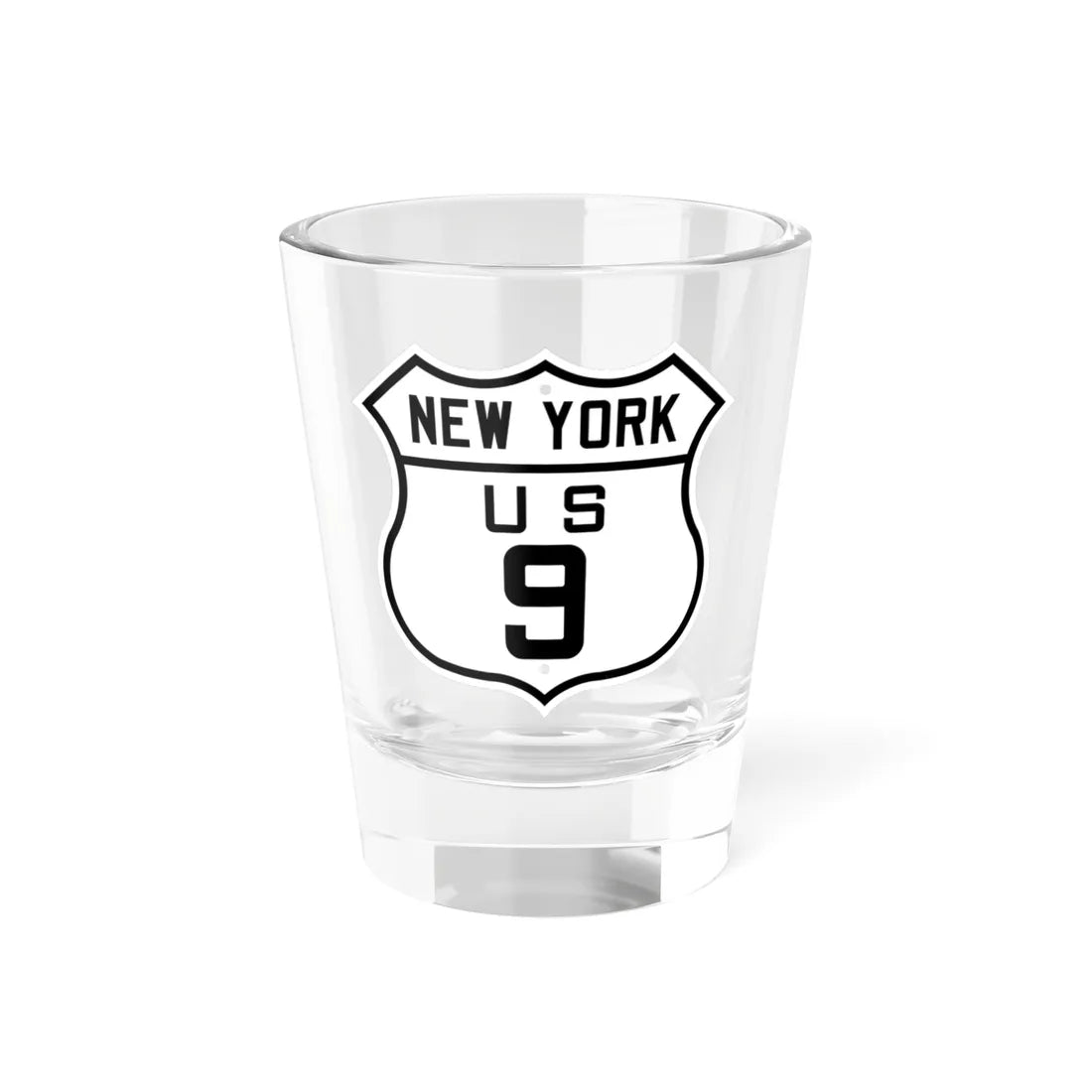 US 9 New York 1926 (New York) (Road Sign) Shot Glass 1.5oz 1.5oz - Go Mug Yourself