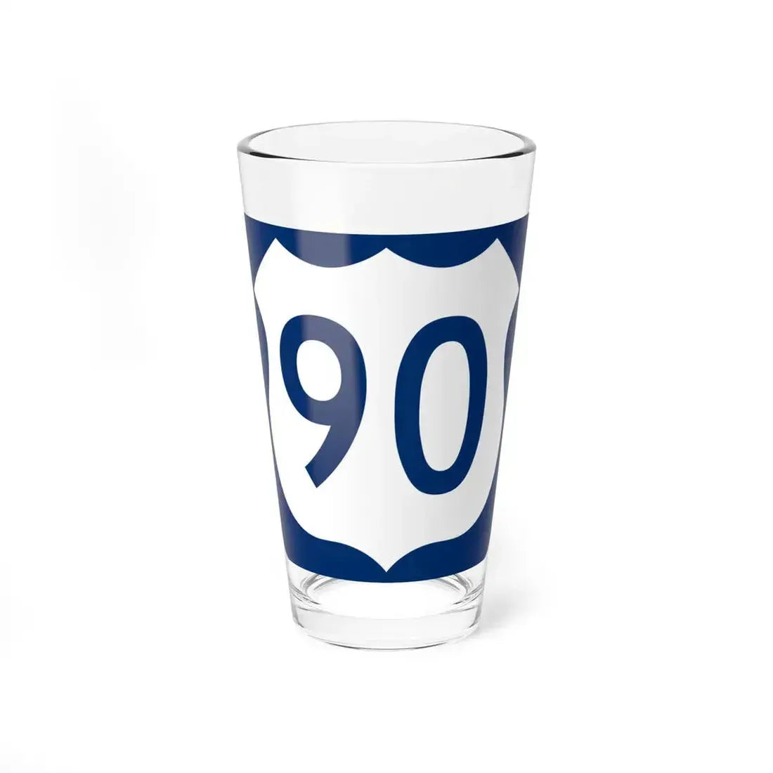 US 90 FL reversed (Florida) (Road Sign) Pint Glass 16oz 16oz - Go Mug Yourself