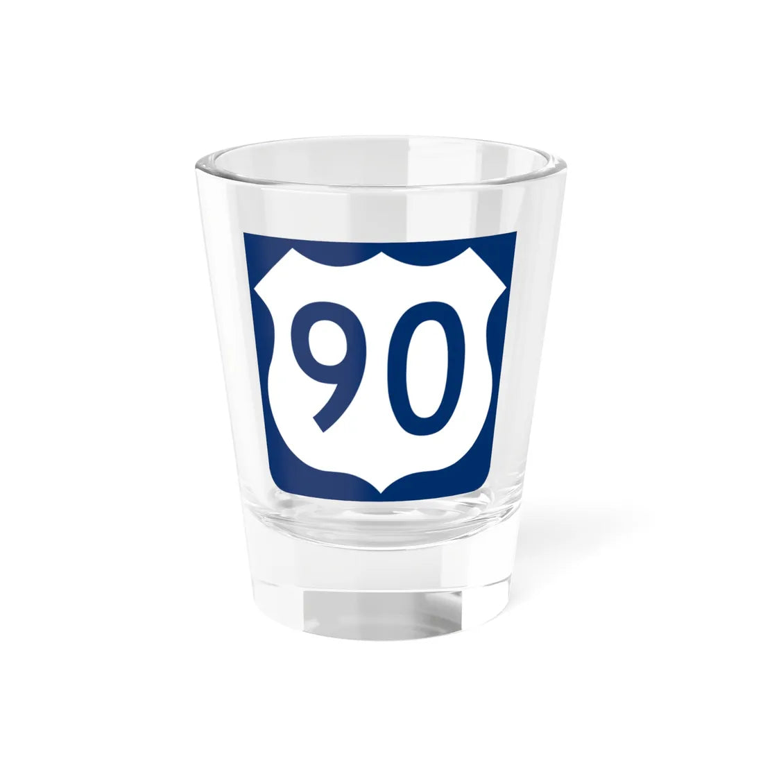 US 90 FL reversed (Florida) (Road Sign) Shot Glass 1.5oz 1.5oz - Go Mug Yourself