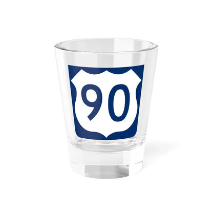 US 90 FL reversed (Florida) (Road Sign) Shot Glass 1.5oz 1.5oz - Go Mug Yourself