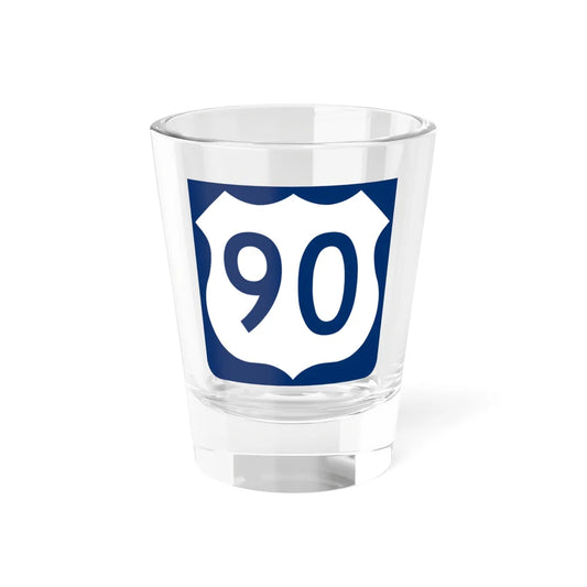 US 90 FL reversed (Florida) (Road Sign) Shot Glass 1.5oz 1.5oz - Go Mug Yourself