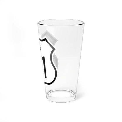 US 91 1961 cutout (California) (Road Sign) Pint Glass 16oz - Go Mug Yourself