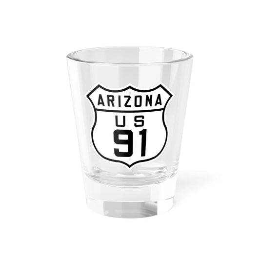 US 91 Arizona 1926 (Arizona) (Road Sign) Shot Glass 1.5oz 1.5oz - Go Mug Yourself