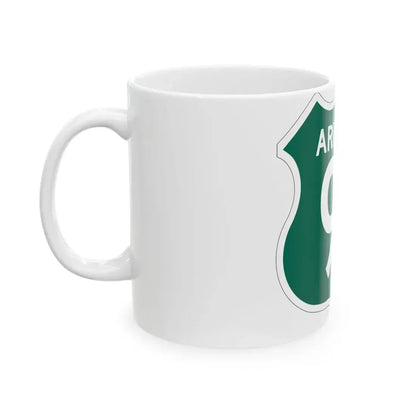 US 91 Arizona 1956 South (Arizona) (Road Sign) White Coffee Mug - Go Mug Yourself