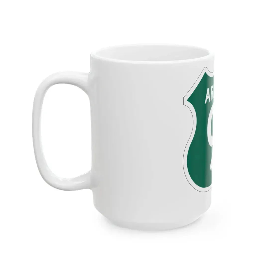 US 91 Arizona 1956 South (Arizona) (Road Sign) White Coffee Mug - Go Mug Yourself
