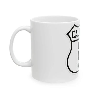 US 91 California 1926 (California) (Road Sign) White Coffee Mug - Go Mug Yourself