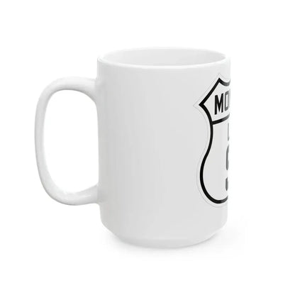 US 91 Montana 1926 (Montana) (Road Sign) White Coffee Mug - Go Mug Yourself
