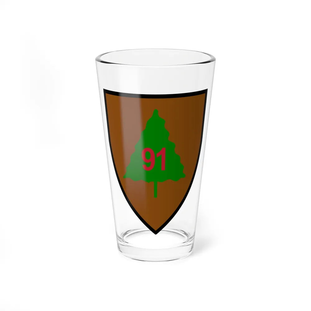 US 91st Infantry Division (U.S. Army) Pint Glass 16oz-16oz-Go Mug Yourself