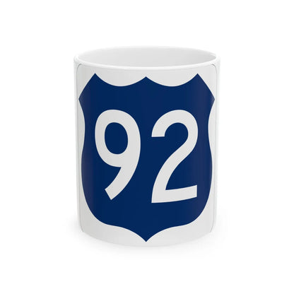 US 92 FL (Florida) (Road Sign) White Coffee Mug 11oz - Go Mug Yourself