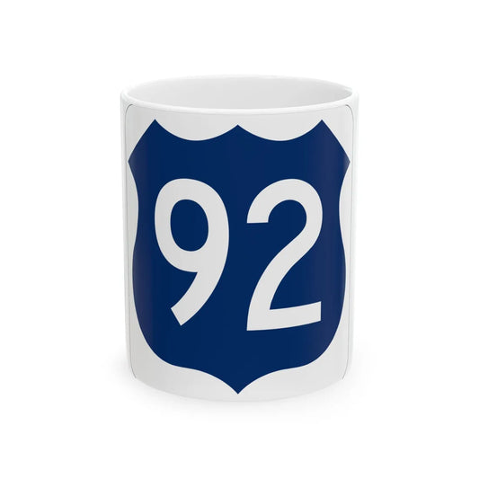 US 92 FL (Florida) (Road Sign) White Coffee Mug 11oz - Go Mug Yourself