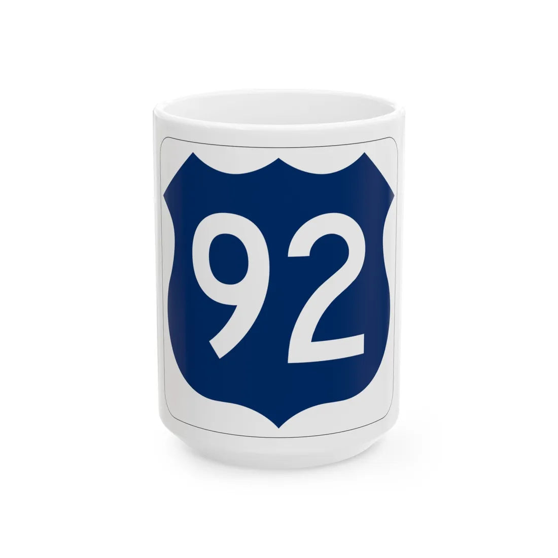 US 92 FL (Florida) (Road Sign) White Coffee Mug 15oz - Go Mug Yourself