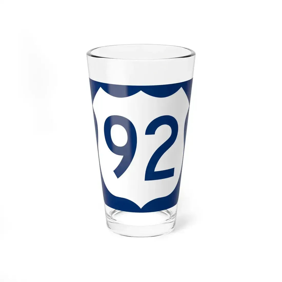 US 92 FL reversed (Florida) (Road Sign) Pint Glass 16oz 16oz - Go Mug Yourself