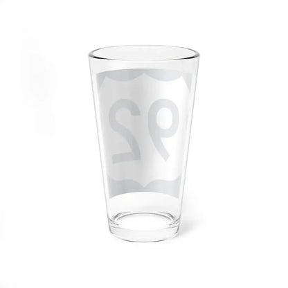 US 92 FL reversed (Florida) (Road Sign) Pint Glss 16oz - Go Mug Yourself