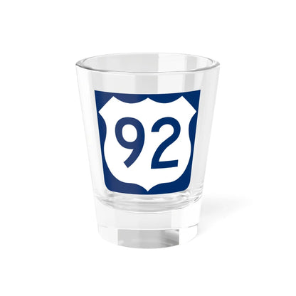 US 92 FL reversed (Florida) (Road Sign) Shot Glass 1.5oz 1.5oz - Go Mug Yourself