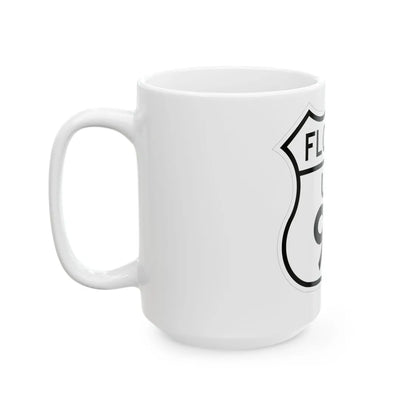 US 92 Florida 1948 (Florida) (Road Sign) White Coffee Mug - Go Mug Yourself