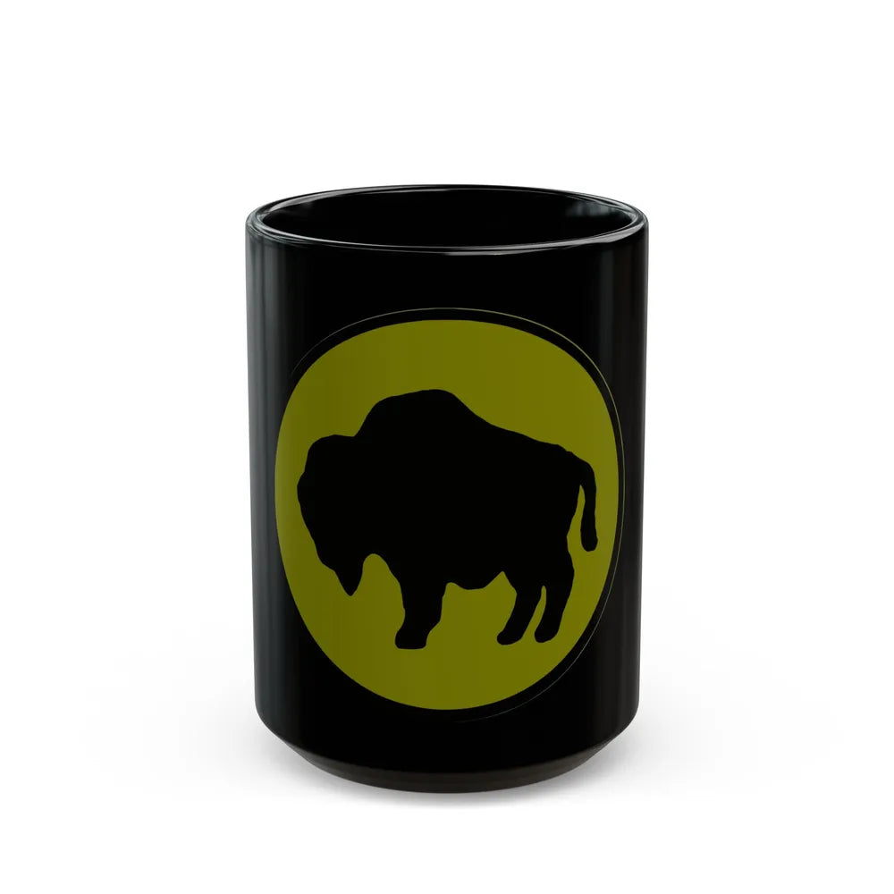 US 92nd Infantry Division (U.S. Army) Black Coffee Mug-15oz-Go Mug Yourself