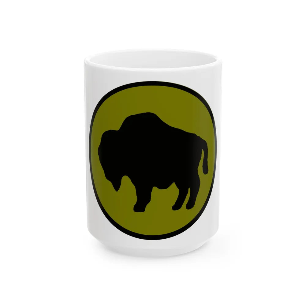 US 92nd Infantry Division (U.S. Army) White Coffee Mug-15oz-Go Mug Yourself